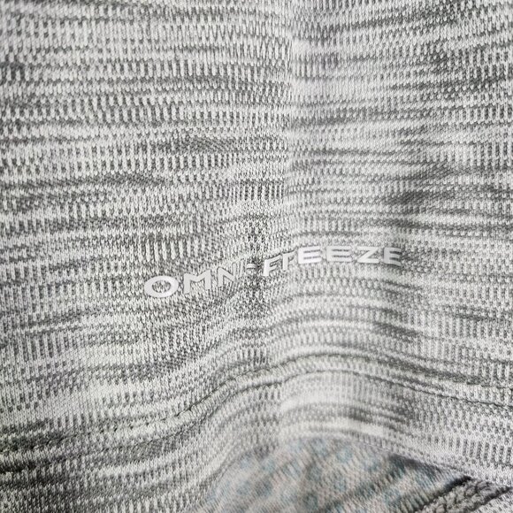 Men's Heather Gray Columbia Shirt Short Sleeve Performance Crew Neck Size M - Picture 3 of 11